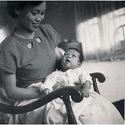 1955 - Shirley new mom.jpg